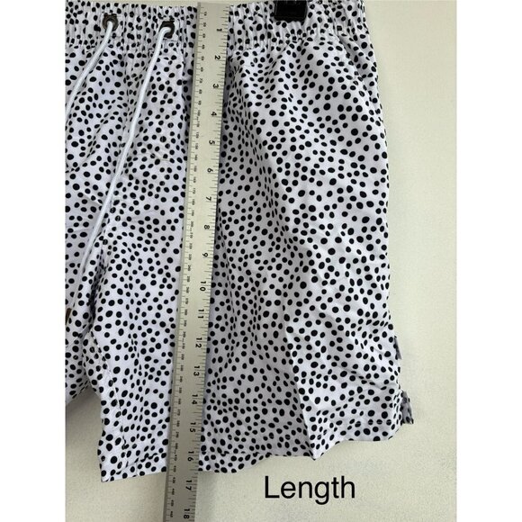 Polka Dot Swim Shorts By Bondi Beamers - Elastic Waist & Drawstring - Lightweigh - Picture 5 of 5